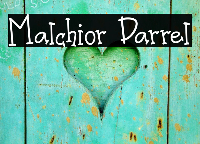 Malchior Darrel Caratteri examples