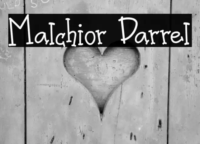 Malchior Darrel Font examples