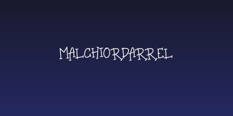 MalchiorDarrel Social Header