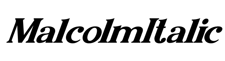 Malcolm Italic  لخطوط تنزيل