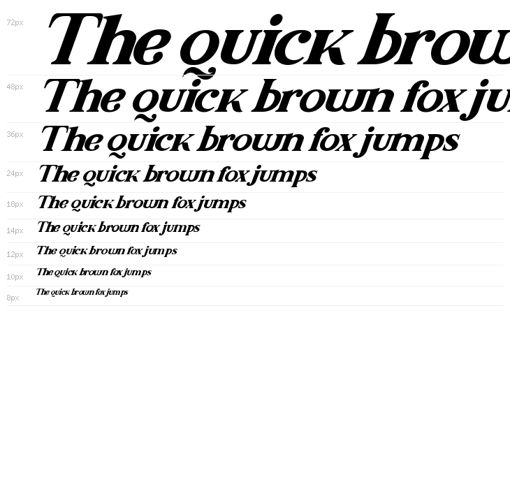 Malcolm Italic Waterfall