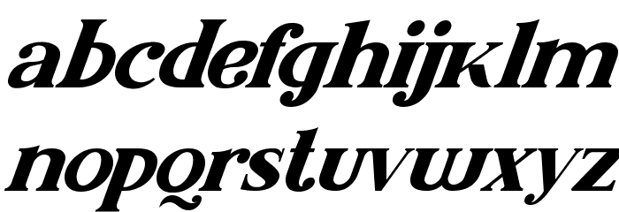 Malcolm Italic Font LOWERCASE