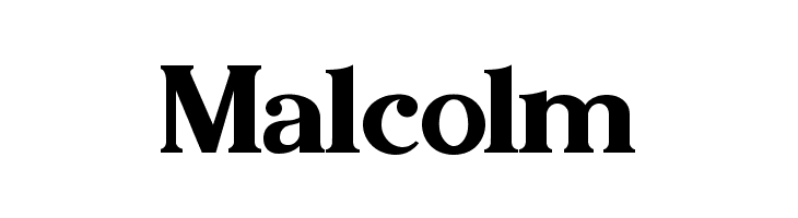 Malcolm  font caratteri gratis