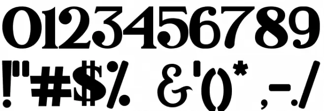 Malcolm Font OTHER CHARS