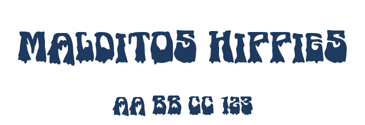 Malditos Hippies Font Preview
