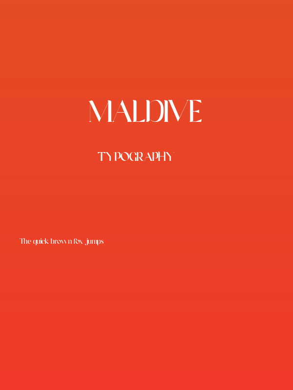 Maldive Poster