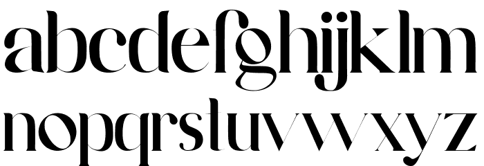 Maldive Font LOWERCASE