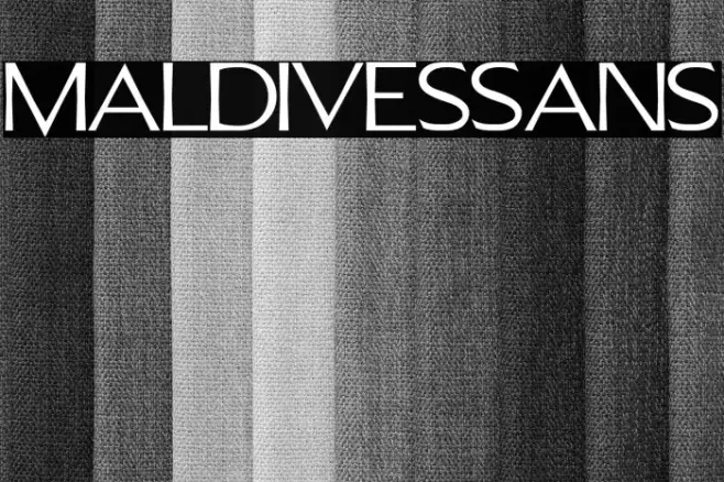 Maldives Sans Example 1