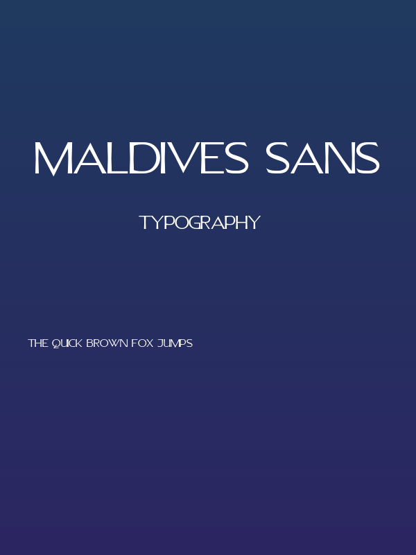 Maldives Sans Poster