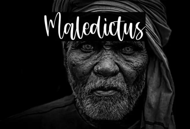 Maledictus Font examples