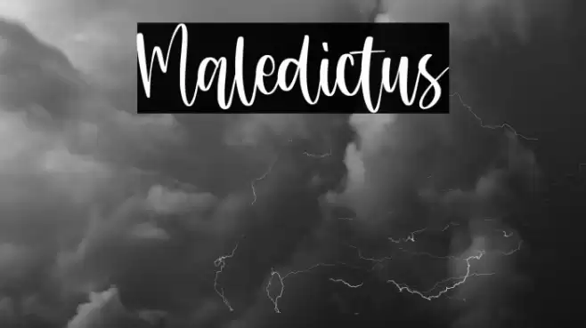 Maledictus Font examples