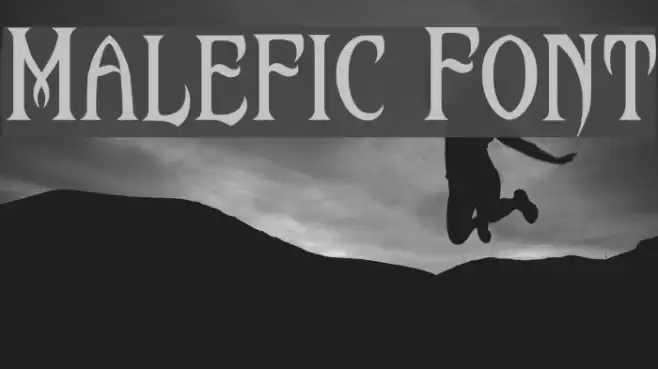 Malefic Font Font examples
