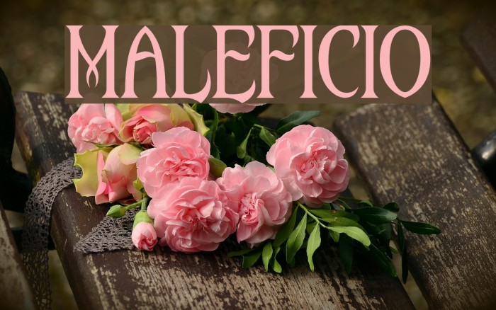 Maleficio Font examples