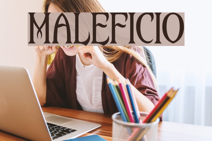 Maleficio Font examples