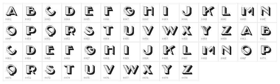 Maleficus Light Regular Character Map
