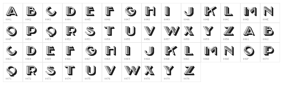 Maleficus Regular Character Map