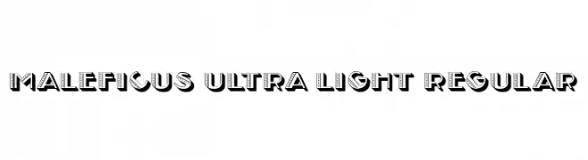 Maleficus Ultra Light Regular  les polices de caractères gratuit tlcharger