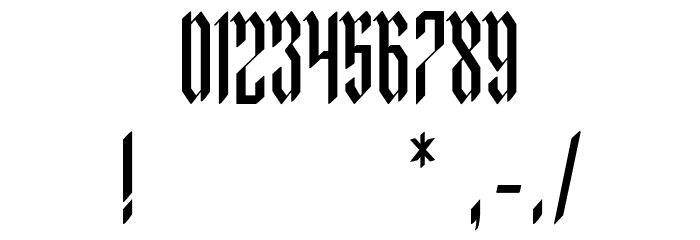 Malegroth-Regular Font OTHER CHARS