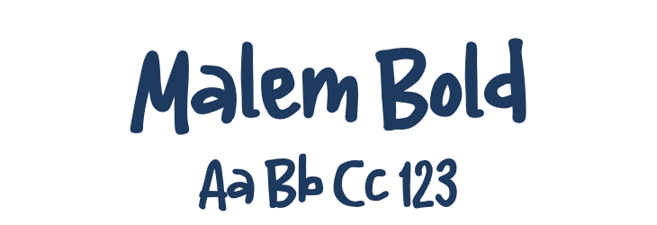 Malem Bold Font Preview