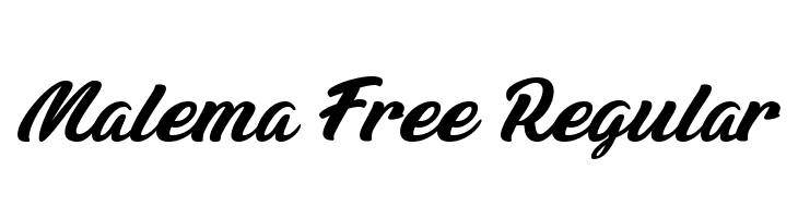 Malema Free Regular  免费字体下载