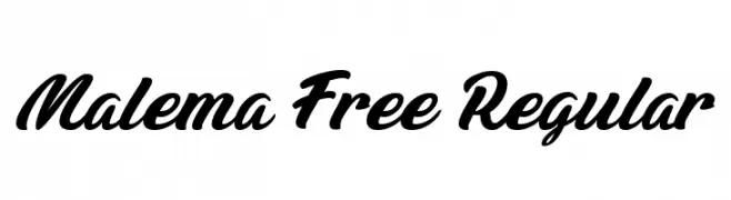 Malema Free Regular  Frei Schriftart Herunterladen