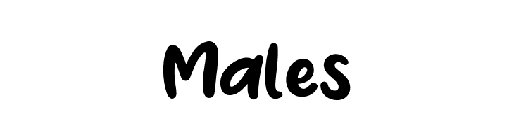 Males  免费字体下载