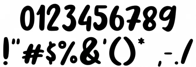 Males Font OTHER CHARS