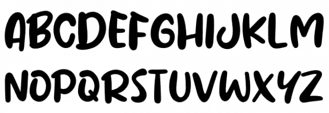 Males Schriftart Groß