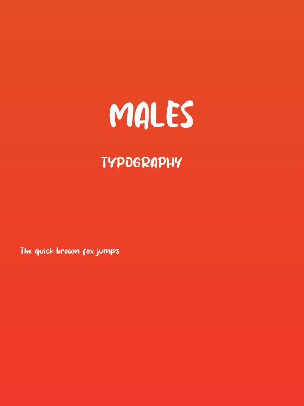 Males Poster