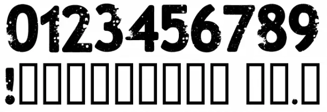 Malevolent z Font OTHER CHARS