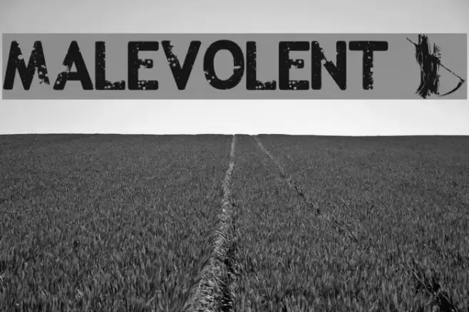 Malevolent z Font examples