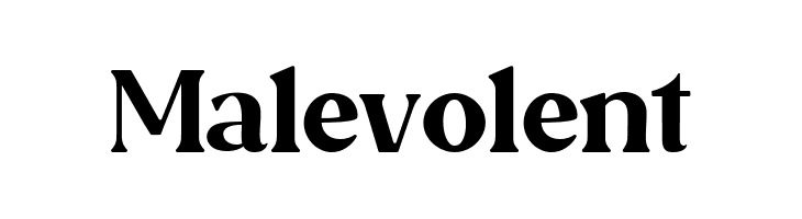 Malevolent  免费字体下载