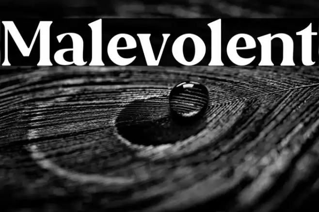 Malevolent Font examples