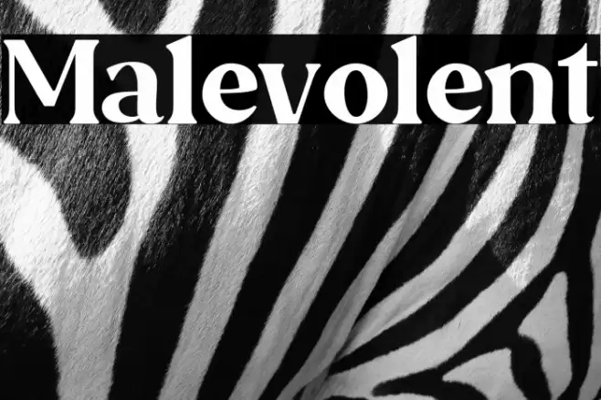 Malevolent Font examples