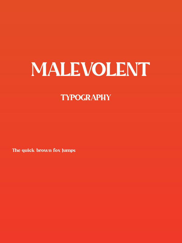 Malevolent Poster