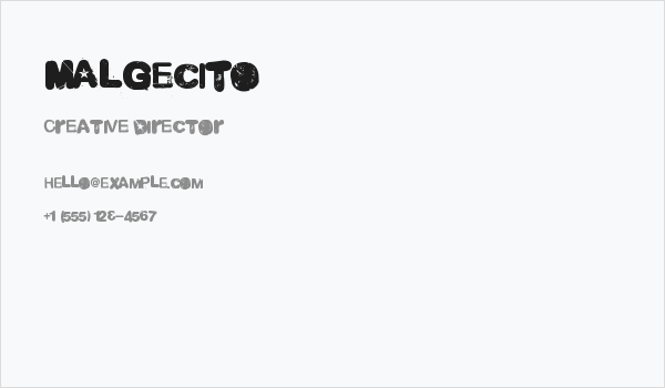 Malgecito Business Card