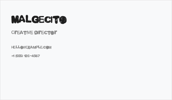 Malgecito Business Card