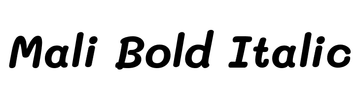 Mali Bold Italic  नि: शुल्क फ़ॉन्ट्स डाउनलोड