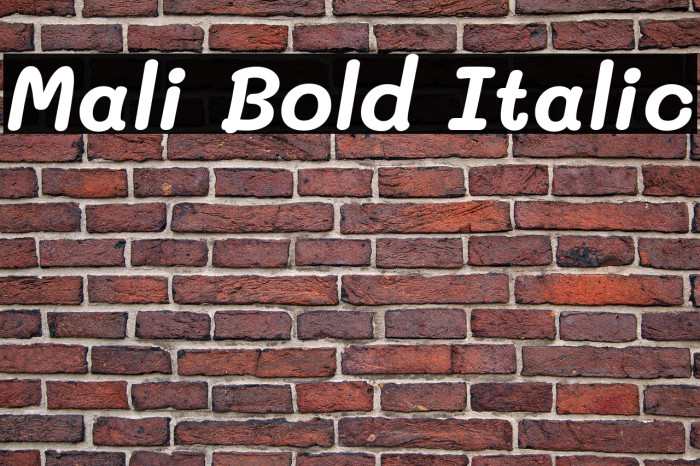 Mali Bold Italic Example 1