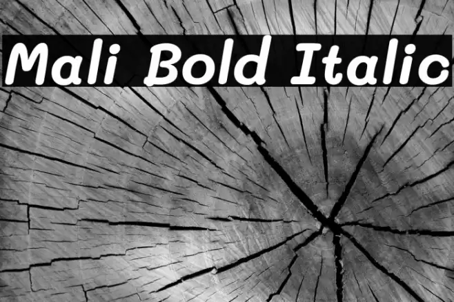 Mali Bold Italic Font examples