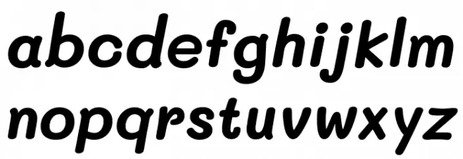 Mali Bold Italic Font LOWERCASE