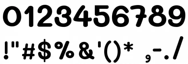 Mali Bold Font OTHER CHARS