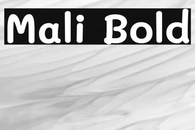 Mali Bold Font examples