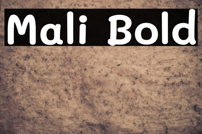 Mali Bold Font examples