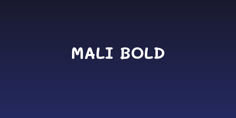 Mali Bold Social Header