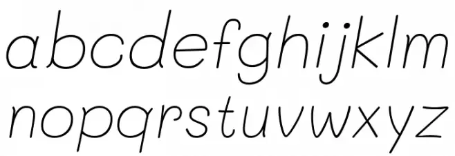 Mali ExtraLight Italic خط أحرف صغيرة