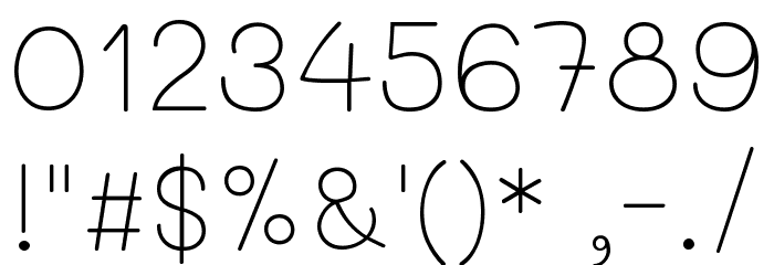 Mali ExtraLight Font OTHER CHARS