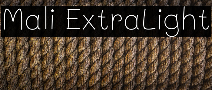Mali ExtraLight Font examples