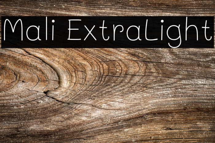 Mali ExtraLight Font examples