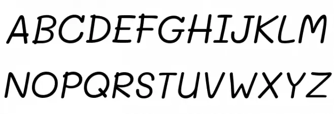 Mali Italic Polices MAJUSCULES